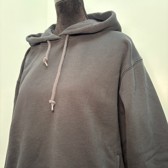 Aritzia Super World The Super Fleece Relaxed Hoodie Black Size Large - Picture 5 of 10